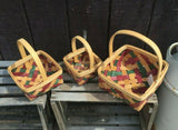 Woodchip Square Rainbow Country Basket Set of 3