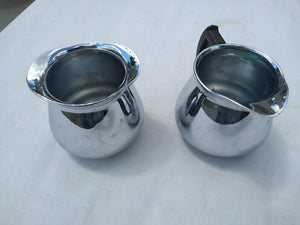 Stainless Steal Cream and Sugar Bowl Sunbeam