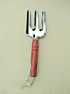 8" Garden Hand Fork With wooden Handle