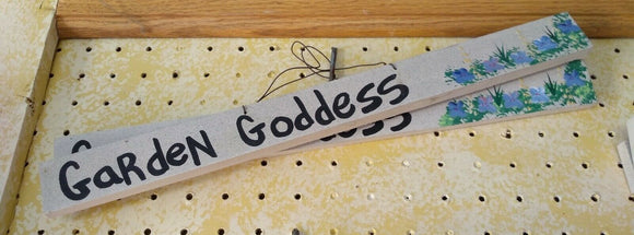 12 Inch Garden Goddess Wooden Sign