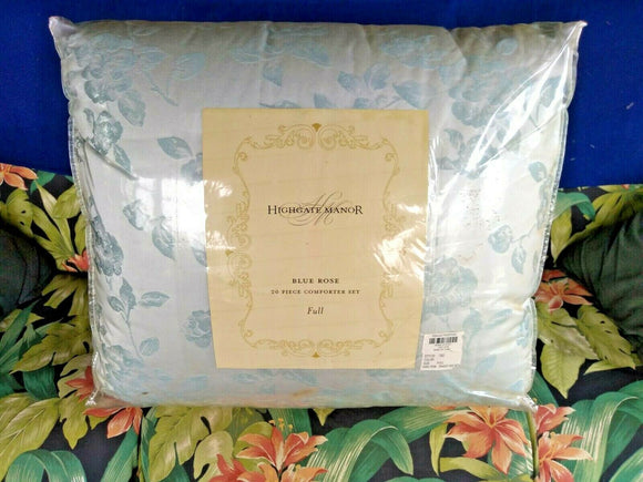 Highgate Manor Vienna 20 piece Comforter Set - Blue Rose (Full)