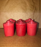 6 Red Scented 2" Votive Candles