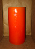 6" x 3" Orange Pumpkin Scented Pillar Candle