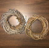 Two 6.5" Wicker Wreath Forms