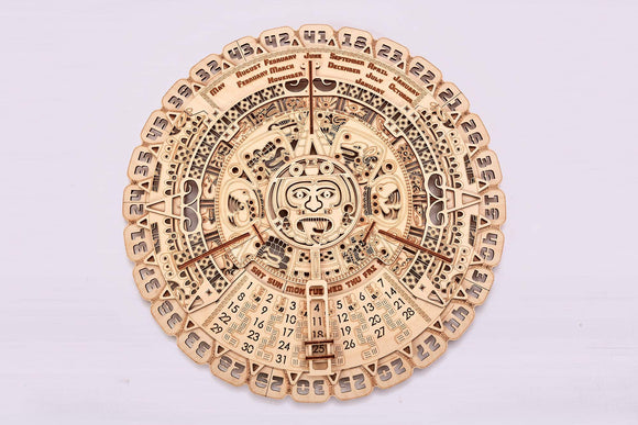 Mayan Calendar Wood Puzzle Build Your Own Toy Model