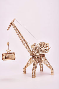 Build Your Own Toy Crane with Container Wood Puzzle